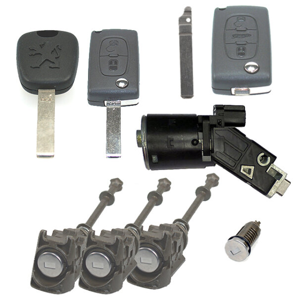 Schlosssatz mit HF-Plip-Schlüssel 2 Knopf - 1623791280 ab ORGA-NR 15841UH