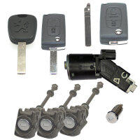Schlosssatz mit HF-Plip-Schlüssel 2 Knopf -...