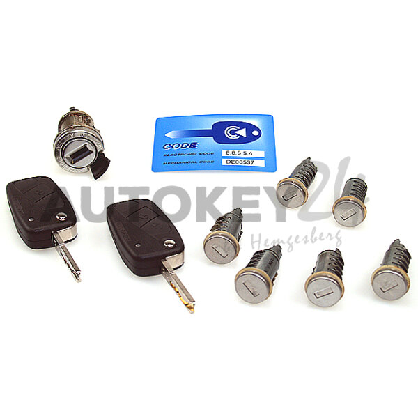 Schlosssatz mit HF-Plip Boxer II - mit neuer Codierung - 4162CT