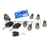 Schlosssatz mit 2 HF-Plip-Schlüssel 2 Knopf + 1...