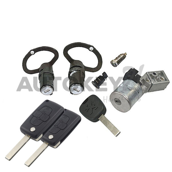Schlosssatz 807 bis Orga 11826 mit HF-Plip-Schlüssel 4 Knopf - 4162KL