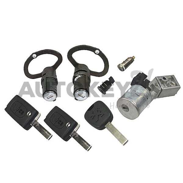 Schlosssatz 807 ab Orga 11827 mit HF-Plip-Schlüssel 2 Knopf - 4162TC