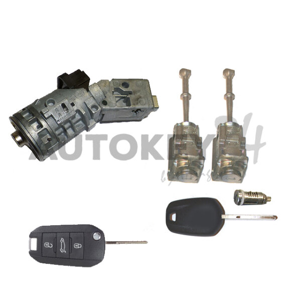 Schlosssatz 301 mit HF-Plip 3 Knopf - 9678792480