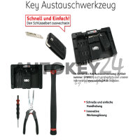 Montagewerkzeug für Schlüsseleinsätze mit...