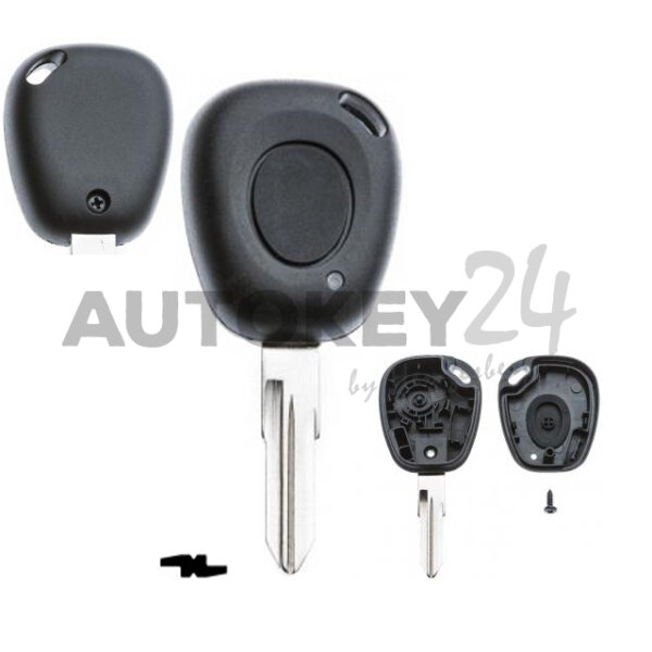 Gehäuse ohne Logo leer 1 Knopf, Clio, Kangoo, Laguna, Renault®, Safrane