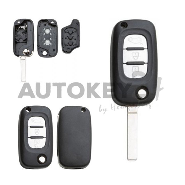 Gehäuse ohne Logo leer 3 Knopf, Clio IV, Renault®, Twingo