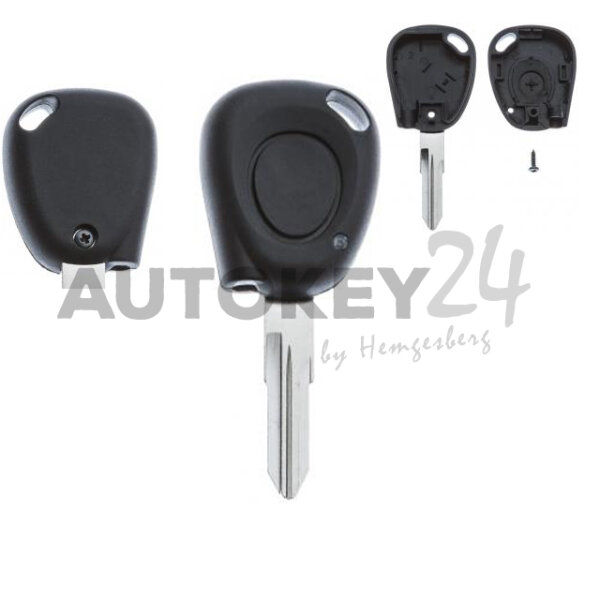 Gehäuse ohne Logo leer 1 Knopf (IR), Clio, Kangoo, Laguna, Renault®, Safrane