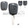 Gehäuse ohne Logo leer 2 Knopf, für Funkplip, 106, 206, 206 Serie I ohne Multiplex Limousine Coupe Cabrio, 206+ (T3E) mit Multiplex Limousine 4 T, 206+ (T3E) mit Multiplex Limousine 4 Türer ab Orga 12288YQ, 206+ (T3E) mit Multiplex ab Orga 1170588,