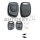 Gehäuse ohne Logo leer 1 Knopf, für Funkplip, Clio II, Clio II V6, Kangoo, Renault®